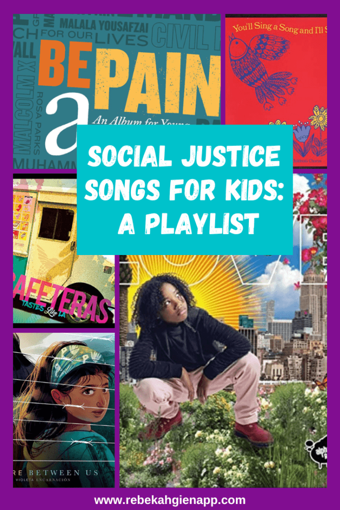 This playlist of protest & social justice songs for kids will inspire young activists to get up, speak up, sing, & dance for change!